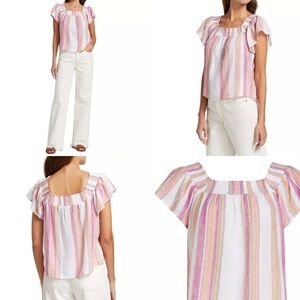RAILS NWOT SONORA HIBISCUS STRIPE TOP - XS